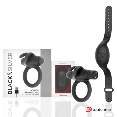 BLACKandSILVER - AGRON REMOTE CONTROL COCKRING WATCHME