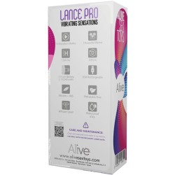 ALIVE - LANCE PRO ESTIMULADOR and VIBRADOR ANAL ROSA