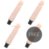 LOVECLONE - JANSEN SELF LUBRICATION VIBRADOR REALÍSTICO 26 CM -O- 4.2 CM 3 1 GRATIS