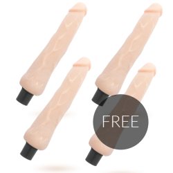 LOVECLONE - RAGNAR SELF LUBRICATION VIBRADOR 24.5 CM -O- 3.5 CM 3 1 GRATIS
