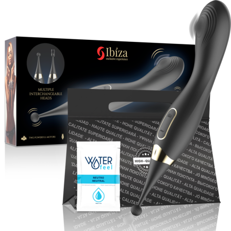 IBIZA - ESTIMULADOR DE CLÍTORIS INTERCAMBIABLES Y PULSATION VIBRADOR PUNTO G