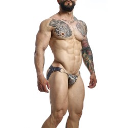MOB - DNGEON JOCKSTRAP A PRESIÓN GRIS TALLA ÚNICA