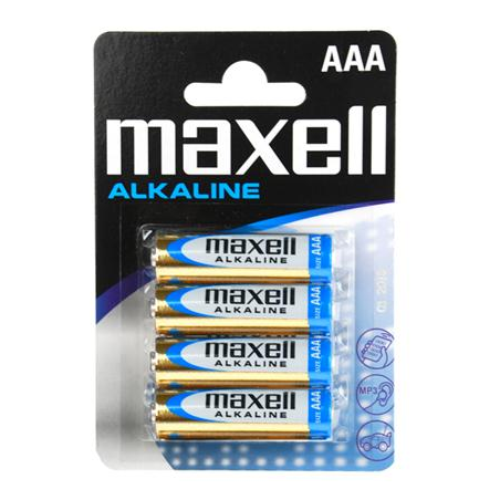 MAXELL - BATTERY ALCALINA AAA LR03 BLISTER4 EU