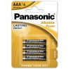PANASONIC - BRONZE PILA ALCALINA AAA LR03 BLISTER4