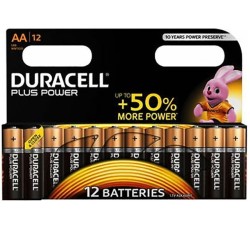 DURACELL - PLUS POWER PILA ALCALINA AA LR6 BLISTER12