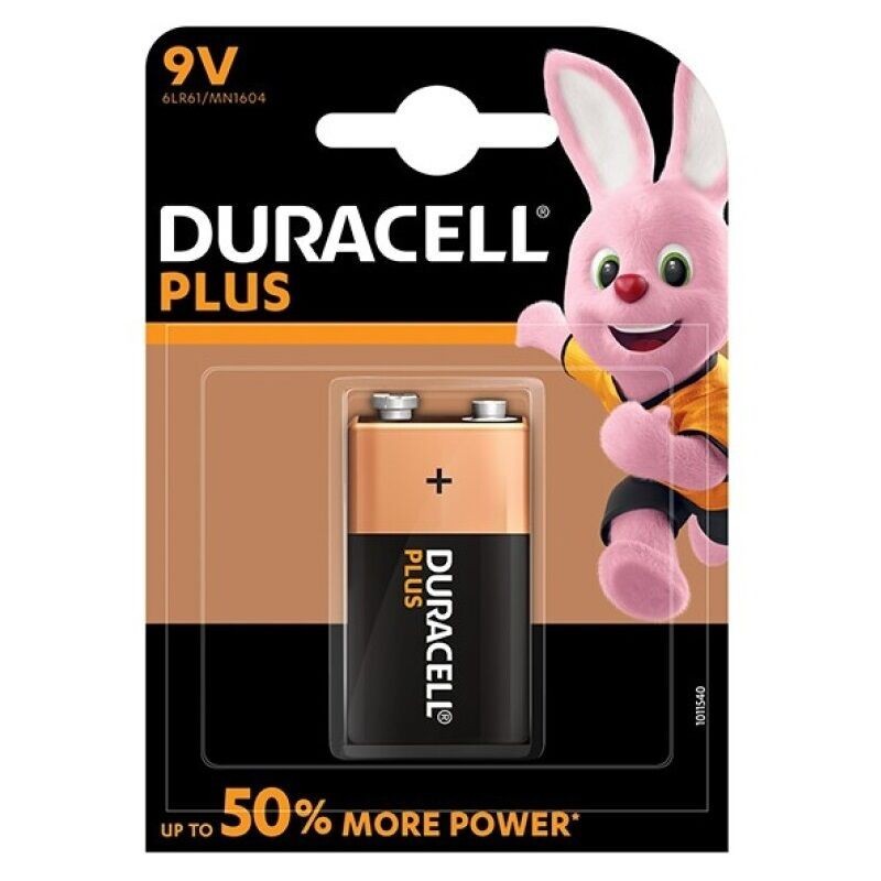 DURACELL - PLUS POWER PILA ALCALINA 9V LR61 BLISTER1