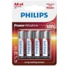 PHILIPS - POWER ALKALINE PILA AA LR6 BLISTER4