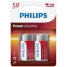 PHILIPS - POWER ALKALINE PILA C LR14 BLISTER2