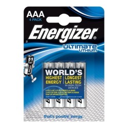 ENERGIZER - ULTIMATE LITHIUM PILA LITIO AAA L92 LR03 1,5V BLISTER4