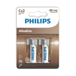 PHILIPS - ALKALINE PILA C LR14 BLISTER2