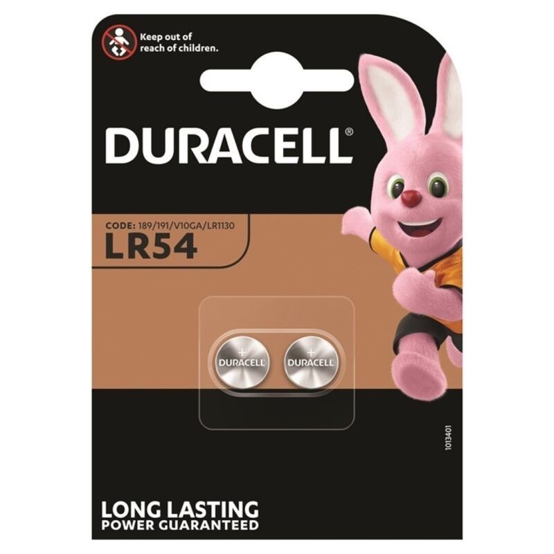 DURACELL - PILA BOTON ALCALINA LR54 LR1130 AG10 1,5V BLISTER2