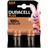 DURACELL - PLUS POWER 100 PILA ALCALINA AAA LR03 BLISTER4