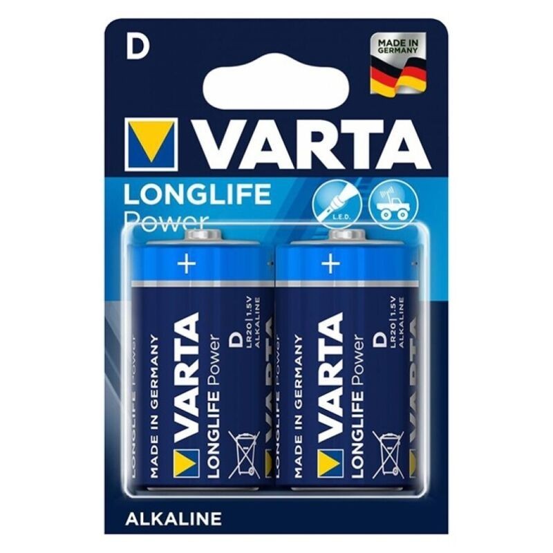 VARTA - LONGLIFE POWER PILA ALCALINA D LR20 BLISTER2