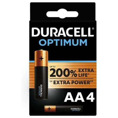 DURACELL - OPTIMUM 200 PILA ALCALINA AA LR6 BLISTER4