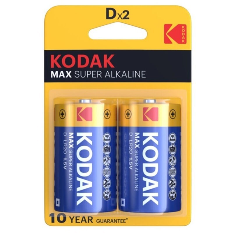 KODAK - MAX PILA ALCALINA D LR20 BLISTER2