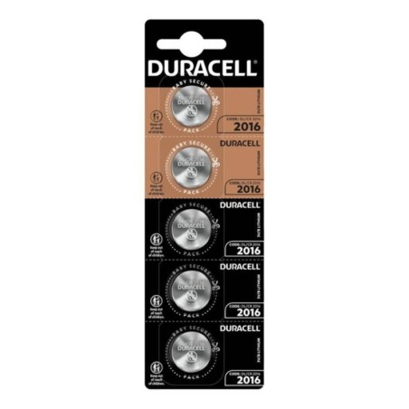 DURACELL - PILA BOTON LITIO CR2016 3V BLISTER5