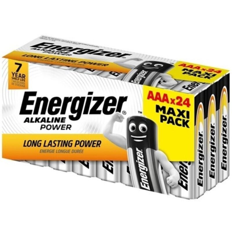 ENERGIZER - ALKALINE POWER PILA ALCALINA AAA LR03 CAJA24 (3 CAJITAS8 PILAS)