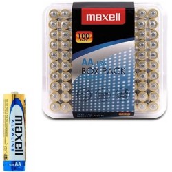 MAXELL - PILA ALCALINA AA LR6 PACK100 PILAS
