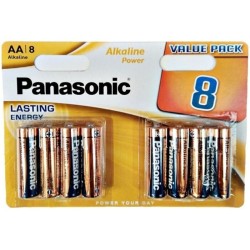 PANASONIC - BRONZE PILA ALCALINA AA LR6 BLISTER8