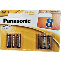 PANASONIC - BRONZE PILA ALCALINA AAA LR03 BLISTER8