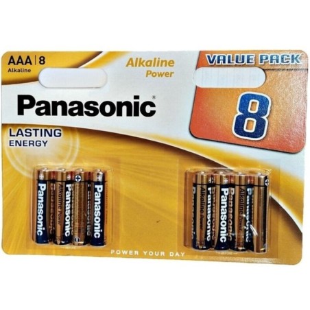 PANASONIC - BRONZE PILA ALCALINA AAA LR03 BLISTER8