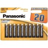 PANASONIC - BRONZE PILA ALCALINA AA LR6 BLISTER20
