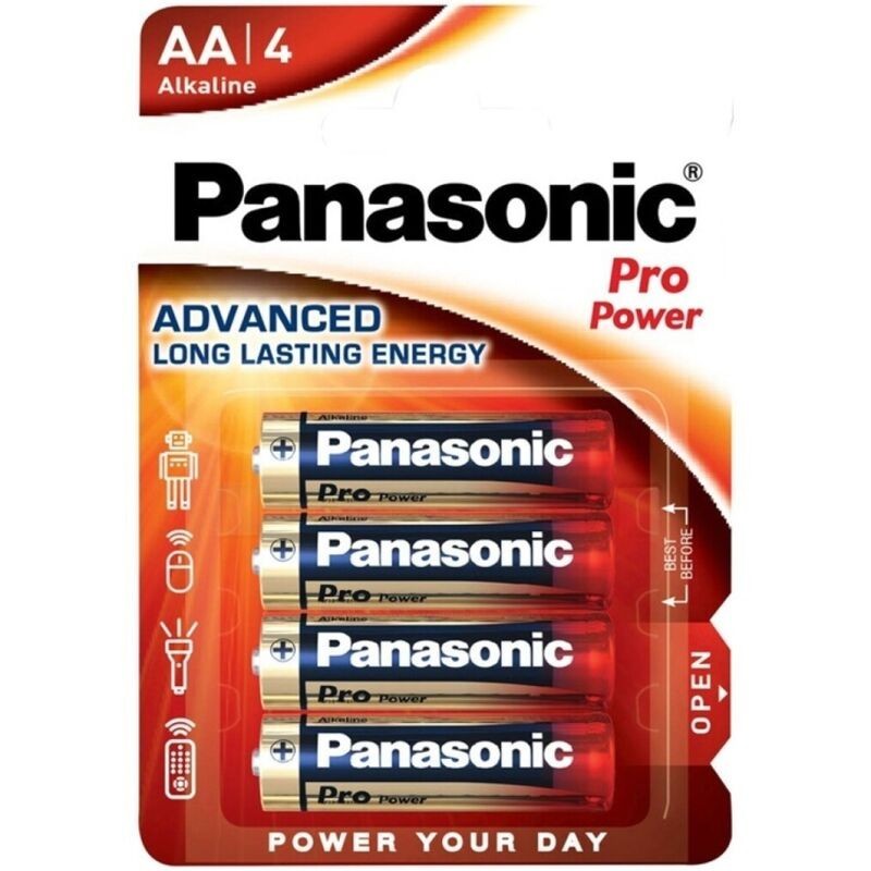PANASONIC - PRO POWER PILA ALCALINA AA LR6 BLISTER4