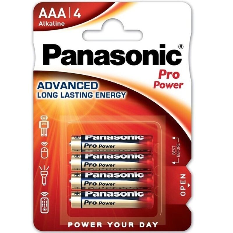 PANASONIC - PRO POWER PILA ALCALINA AAA LR03 BLISTER4