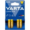 VARTA - LONGLIFE PILA ALCALINA AAA LR03 BLISTER4