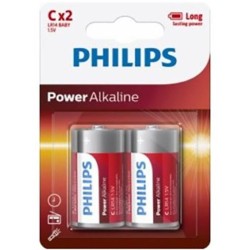 PHILIPS - POWER ALKALINE PILA C LR14 BLISTER2