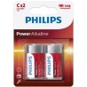 PHILIPS - POWER ALKALINE PILA C LR14 BLISTER2