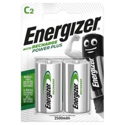 ENERGIZER - POWER PLUS PILA RECARGABLE HR14 C 2500mAh BLISTER2