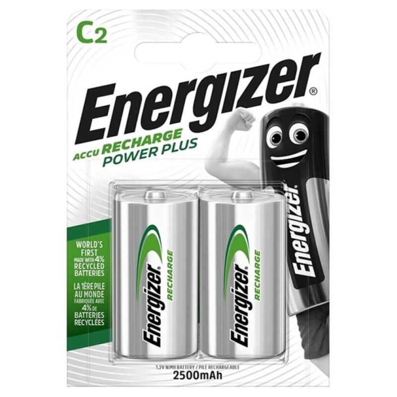 ENERGIZER - POWER PLUS PILA RECARGABLE HR14 C 2500mAh BLISTER2