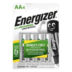 ENERGIZER - UNIVERSAL PILA RECARGABLE HR6 AA 1300mAh BLISTER4