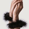 ADRIEN LASTIC - ESPOSAS METAL CON PLUMAS NEGRO