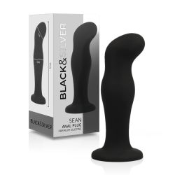 BLACKandSILVER - SEAN PLUG ANAL SILICONA PREMIUM NEGRO