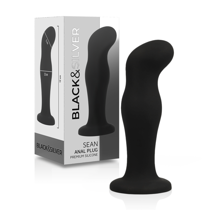 BLACKandSILVER - SEAN PLUG ANAL SILICONA PREMIUM NEGRO