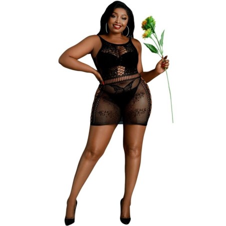 MOONLIGHT - MODELO 1 VESTIDO NEGRO TALLA ÚNICA - PLUS SIZE