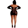 MOONLIGHT - MODELO 7 VESTIDO MANGA LARGA NEGRO TALLA ÚNICA - PLUS SIZE