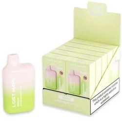 LOST MARY - (PACK PROFESIONAL EXPOSITOR - 10 UNIDADES) BM600 VAPER NICOTINA 2 DESECHABLE SABOR FRESA KIWI