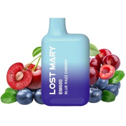 LOST MARY - (PACK PROFESIONAL EXPOSITOR - 10 UNIDADES) BM600 VAPER NICOTINA 2 DESECHABLE SABOR ARÁNDANOS