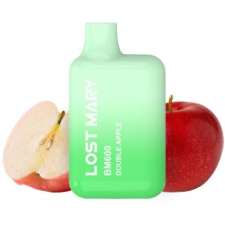 LOST MARY - (PACK PROFESIONAL EXPOSITOR - 10 UNIDADES) BM600 VAPER NICOTINA 2 DESECHABLE SABOR DOBLE MANZANA