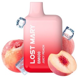 LOST MARY - (PACK PROFESIONAL EXPOSITOR - 10 UNIDADES) BM600 VAPER NICOTINA 2 DESECHABLE SABOR MELOCOTÓN