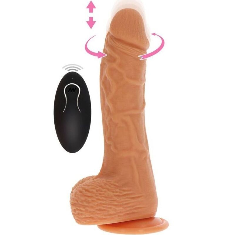 GET REAL - DILDO VIBRADOR ROTADOR UPandDOWN NATURAL