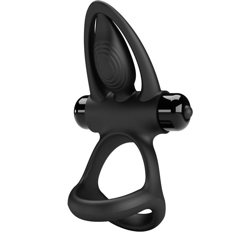 PRETTY LOVE - ANILLO VIBRADOR 10 VIBRACIONES SILICONA NEGRO PRETTY LOVE - ANILLO VIBRADOR 10 VIBRACIONES SILICONA NEGRO