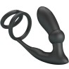 PRETTY LOVE - EMONI ANILLO PENE PLUG ANAL 12 VIBRACIONES NEGRO
