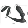 PRETTY LOVE - EMONI ANILLO PENE PLUG ANAL 12 VIBRACIONES NEGRO