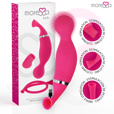 MORESSA - KIRK DUO ONDAS ESTIMULADORAS MASAJEADOR MULTI PRESTACIONES PREMIUM SILICONE RECARGABLE