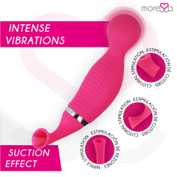 MORESSA - KIRK DUO ONDAS ESTIMULADORAS MASAJEADOR MULTI PRESTACIONES PREMIUM SILICONE RECARGABLE