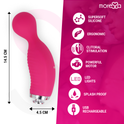 MORESSA - KIRK DUO ONDAS ESTIMULADORAS MASAJEADOR MULTI PRESTACIONES PREMIUM SILICONE RECARGABLE